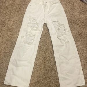 Baggy high rise jeans